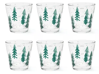 Produktbild von Excelsa Trinkgläser Set 6 Green Winter Glas grün