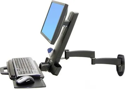 Immagine prodotto di Ergotron 200 Series Combo Arm 61 cm (24") Nero Parete