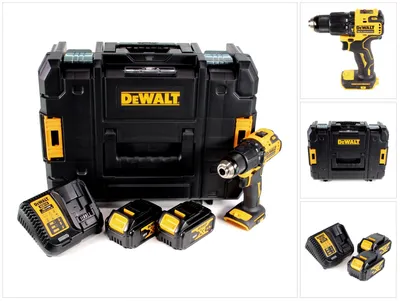 Produktbild von DeWalt DCD 709 M2T Akku Schlagbohrschrauber 18V 65Nm + 2x Akkus 4,0Ah + Ladegerät in TSTAK Box