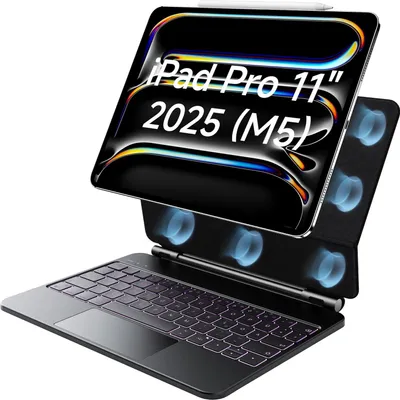 Produktbild von Tastatur für iPad Pro 11 2024–2025 mit Touchpad HOU QWERTZ schwarz