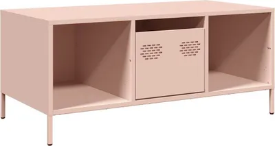 Obrázok produktu pre Konferenčný stolík ružový 101,5x50x43,5 cm oceľ