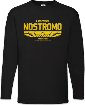 Produktbild von Urban Backwoods USCSS Nostromo 4, Langarm T-Shirt, Farbe: Schwarz, Größe: 4XL