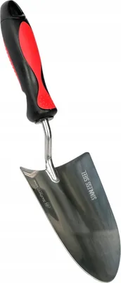 Immagine prodotto di Paletta per fiori Smith Premium, larga, in metallo resistente | Paletta da giardino ergonomica | Paletta robusta per piantare, piccola, per aiuole e vasi da fiori | Attrezzo