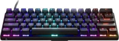 Productafbeelding van SteelSeries Apex 9 Mini, kabel, USB, optisch-mechanische schakelaar, QWERTY-indeling, RGB LED-verlichting, zwart
