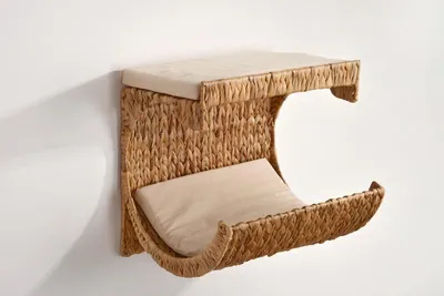 Katzenliege Katzenbett Liegemulde Katze mit Ruhekissen für die Wand