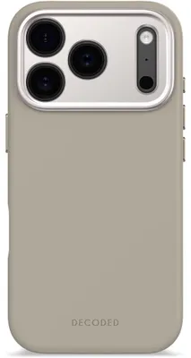 Produktbild von Decoded Silicone Backcover Apple iPhone 17 Pro Soft Taupe, Cover, Apple, iPhone 17 Pro, 16 cm (6.3"), Graubraun