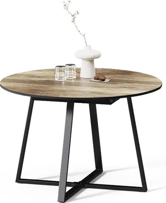 Immagine prodotto di Livinity tavolo da pranzo allungabile Firenze, 120 x 120 cm estensibile, Rovere rustico/nero/Nero