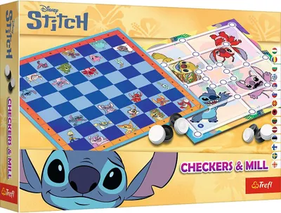 Immagine prodotto di Giochi da tavolo Checkers & Mill con Disney Stitch