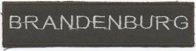 Produktbild von AUFNÄHER - Brandenburg - 04024 - Gr. ca. 11,5 x 2,5 cm - Patches Stick Applikation