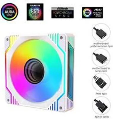 Immagine prodotto di 1stCOOL AURA EVO Specchio ARGB PWM ventola 12cm bianco