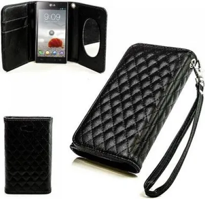 Produktbild von LG Optimus L9 II D605 Booksytle Handtasche Mirror Schwarz