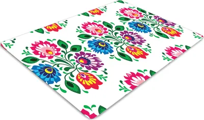Produktbild von Stuhlunterlage Bürostuhlunterlage 120 cm x 90 cm Bodenmatte Bürostuhlunterlage - Blumenstilblumen