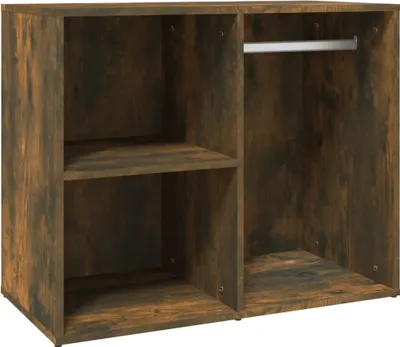 Obrázek produktu pro vidaXL Police na toaletní stolek kouřový dub 80x40x65 cm materiál na bázi dřeva