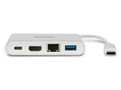 Produktbild von Hamlet HDKC-PD100 USB-Grafikadapter 3840 x 2160 Pixel Weiß