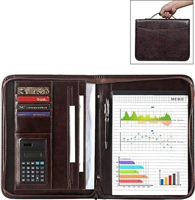 Produktbild von Famanu Schreibmappe - Business Padfolio mit Dokumentenorganizer
