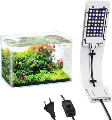 Produktbild von Aquarienbeleuchtung – Aquarienlampe – Beleuchtung für Fische – Ultradünn – 10 Watt – Weiß