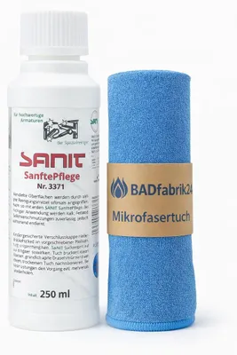 Produktbild von BADfabrik24 SANIT SanftePflege Nr.3371 250 ml + Mikrofasertuch