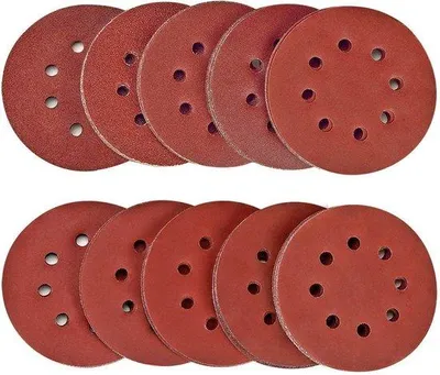 Obrázek produktu pro 100dílná sada brusného papíru – kulaté brusné kotouče – 125 mm – brusný papír – zrnitost 40/80/120/180/320/400/600/800/1500/2000 – pro dřevo, kov a další materiály