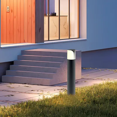 Produktbild von Braytron LED Wegeleuchte Pollerleuchte 7W Warmweiß 3000K 300 lm Anthrazit Aluminium IP54