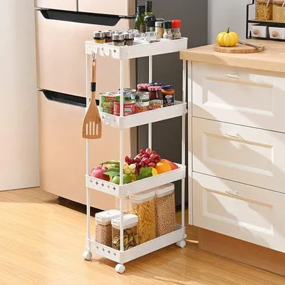 Obrázok produktu pre Organizér Famanu na kolieskach – multifunkčný, vhodný do kuchyne, kúpeľne alebo kancelárie
