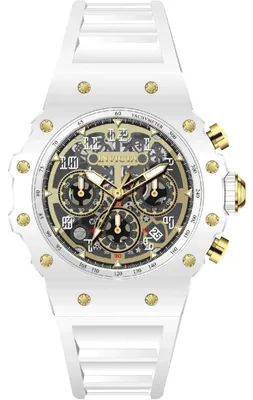 Zdjęcie produktu dla Invicta Racing 69649 Zegarek Męski - Mechanizm Kwarcowy - Akryl z Złotą Tarcza - 43 mm