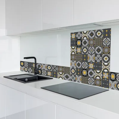 Produktbild von Selbstklebende Aluminium-Rückwand Omega, 20x99cm