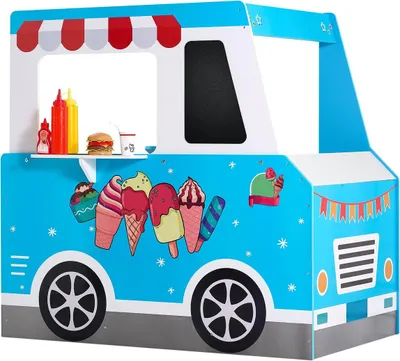 Produktbild von Eiswagen-Holzspielset Rollenspielstand für Kinder im Alter von 3 bis 7 Jahren