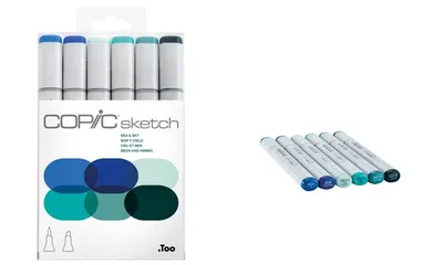 Produktbild von COPIC Marker sketch, 6er Set "Sea & Sky"