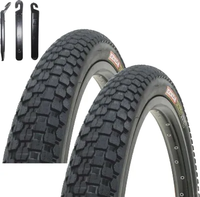 Zdjęcie produktu dla 2 x opony rowerowe Kenda K-Rad K-905 20" BMX w kolorze czarnym 58-406 (20 x 2,35) wraz z łyżką do opon maxxi4you