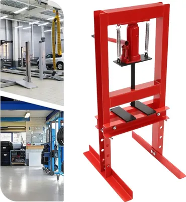 Produktbild von Hydraulische Presse, verstellbare Höhe, hohe Stabilität, Rot
