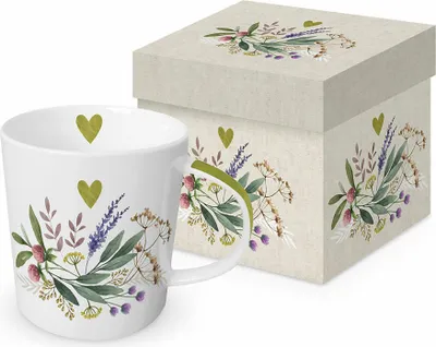 Image de PPD Provence Trend Mug, dans un coffret cadeau, mug à anse, mug à café, tasse, New Bone China, 400 ml, 160302313