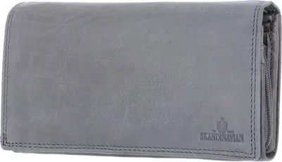 Produktbild von The Skandinavian Brand Damenbörse mit Druckknopf Quer - blau/grau : blau/grau Farbe vom Hersteller: blau/grau