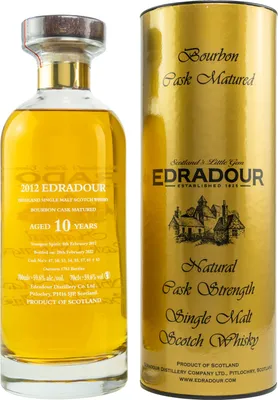 Produktbild von Edradour 2012/2022 - 10 Jahre - Natural Cask Strength - Ibisco Bourbon - Single Malt Scotch Whisky