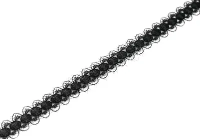 Produktbild von Spitzenband 15mm x 10m Schwarz