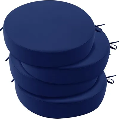 Immagine prodotto di Solidchoice - Set di 2 cuscini rotondi impermeabili per sedie da esterno