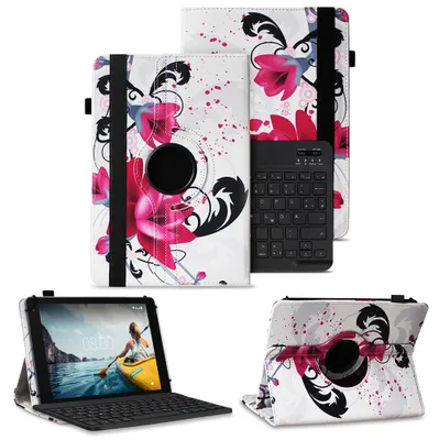 Produktbild von Schutzhülle für VALE Tablet V10E / V10A Bluetooth Hülle Tasche QWERTZ Tastatur