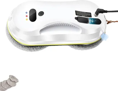 Produktbild von Fensterreinigungsroboter, leistungsstarker Sog von 2800Pa, fernbedienbare Bequemlichkeit, WEISS, EU, Ja