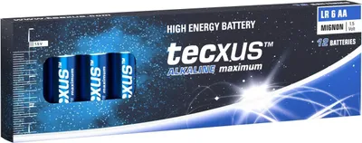 Image de Tecxus 59579 Pile LR6/AA (Mignon) alcaline-manganèse (alcaline), 1,5 V
