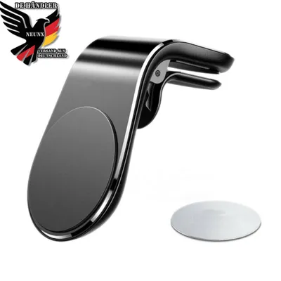 Produktbild von Handyhalter fürs Auto Magnet Kfz Handy Halterung Lüftung Superstark Magnetkraft mit 5 Magnete magnetisch Auto Handyhalterung für alle Handys Schwarz