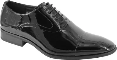 Obrázek produktu pro Goor - pánské oxfordky, lesklýPolyuretanDF2499 (47 EU) (černá)