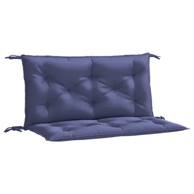 Obrázok produktu pre Podložky na záhradnú lavičku 2 ks námornícka modrá 100x50x7 cm