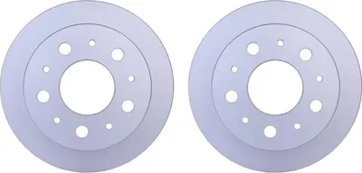 Image de 2 disques de frein arrière HELLA pour CITROEN FIAT OPEL PEUGEOT VAUXHALL