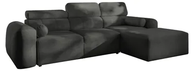 Produktbild von MIRJAN24 Ecksofa Volare I, Schlaffunktion und Bettkasten, L-Form Polsterecke (Farbe: Velo 636, Seite: Rechts)