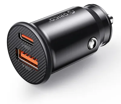 Image de Chargeur de voiture Orico PowerMini, 30W, USB-C + USB-A
