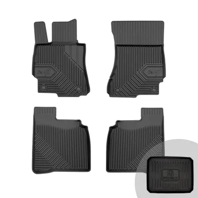 Produktbild von FROGUM No.77 Gummimatten Ganzjahresset von Auto Fußmatten Autofussmatten für Mercedes-Benz S-Klasse W221 2005-2013