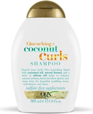 Zdjęcie produktu dla Organix Quenching + Coconut Curls Szampon do włosów kręconych, 385ml