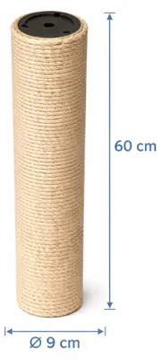 Obrázok produktu pre Nobby sisalový stĺpik D: 60 cm ø:9cm, M10 béžová