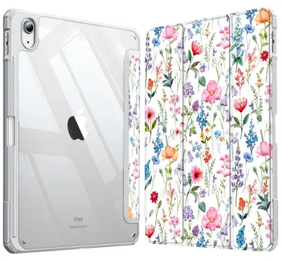 Produktbild von Fintie Hybrid Hülle für iPad (A16) 11/10 Generation (2025/2022, 11/10.9") – Z- Blüten