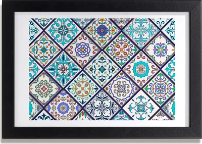Produktbild von Bild 30x20 MDF-Rahmen, Wandkunst Keramikfliesen