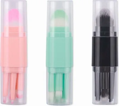 Obrázek produktu pro INF 5-v-1 přenosná sada štětců na make-up - Multifunkční kosmetický nástroj Růžový